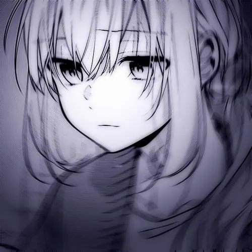 Ảnh đại diện anime nhấn ánh nhìn xa xăm