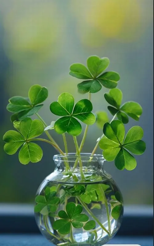 Hình nền cỏ 4 lá và cảm giác an tâm mỗi khi nhìn vào