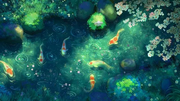 25 Ảnh wallpaper iPad anime đẹp tông xanh mát độ mịn màu cao không bệt