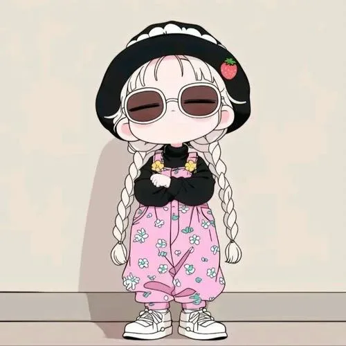 Nhân vật thiếu nữ đầu to thân nhỏ, thần thái chất lừ