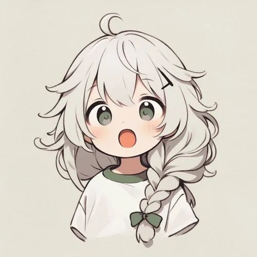 Nhân vật cô gái chibi cool và hiệu ứng ánh sáng tương phản