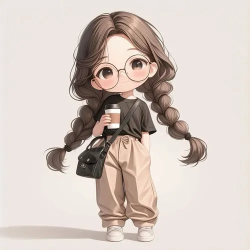 Hình nàng hoạt hình lạnh lùng, sắc đen chủ đạo