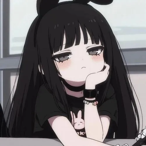 Tạo hình nàng chibi cool với kiếm katana và biểu cảm sắc sảo