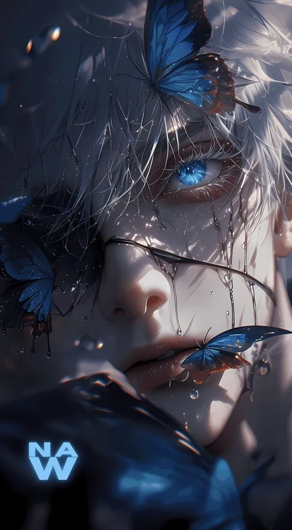 23 Ảnh bìa hình nền ngầu chiến binh tối, điểm nhấn thị giác ở mắt, hợp giao diện tối.