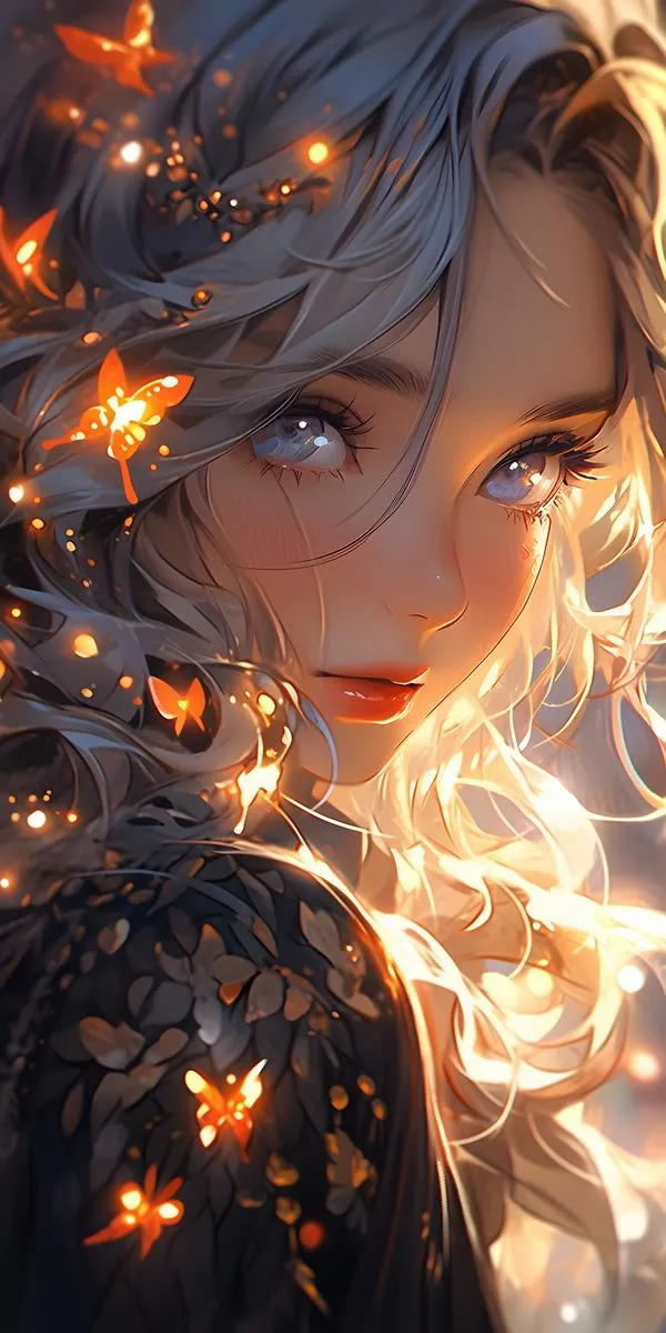 31 Hình nền điện thoại anime cho tấm nền màn hình sáng, độ sắc nét cao giúp chữ và icon rõ ràng.