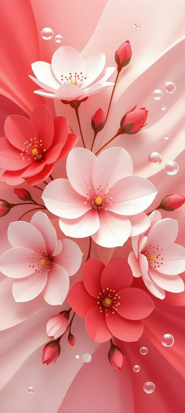 10 Cành anh đào bên hồ hoàng hôn, ánh sáng ngược sáng, nền loang màu tạo cảm giác mơ màng sâu lắng