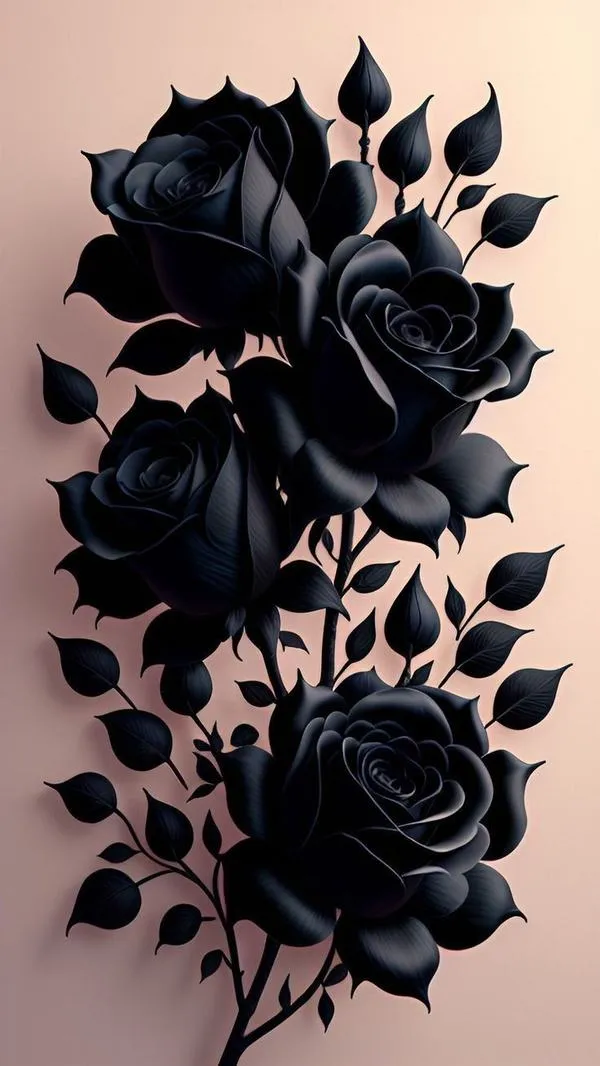 Hoa hồng đen với nền khói mỏng, u tịch vừa đủ, hợp lúc muốn yên một mình