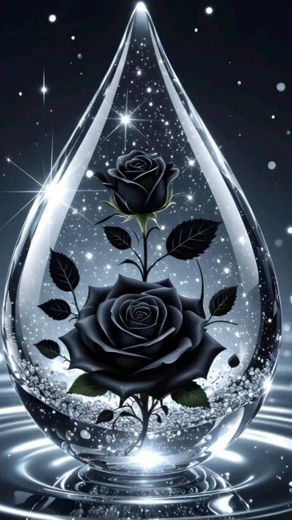 Hình nền hoa hồng đen và thân gai, đẹp kiểu phòng vệ, mạnh mẽ mà không ồn