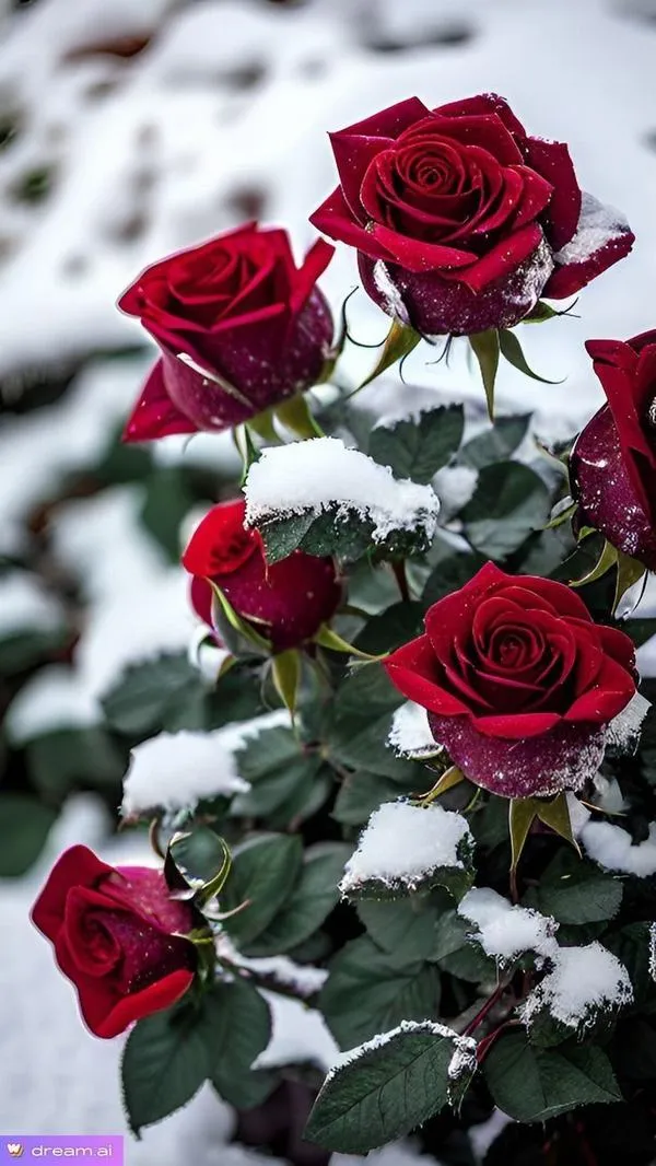 Tháp Eiffel bên cụm hồng đỏ, phông nền mờ, hợp ai mê cảm giác Paris lãng mạn.