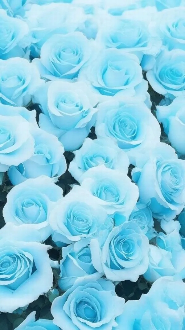 Thảm hoa hồng xanh ngọc phủ kín khung hình tạo nền sạch và mịn dễ đặt icon