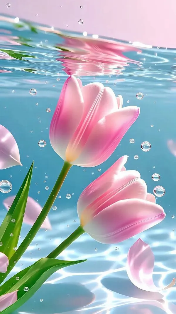 38 Tulip thổ nhĩ kỳ chụp cận cảnh, màu chuyển nhẹ ở rìa cánh nhìn rất thật