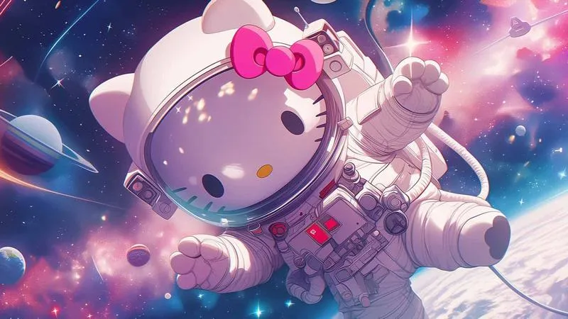 11 Ảnh nền iPad Hello Kitty cute, màu pastel mềm, nhìn vào thấy vui mà không bị rối màn hình