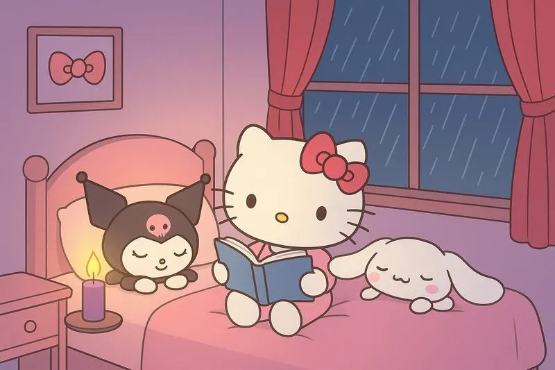 25 Nền iPad phong cách Hello Kitty gọn, ít chi tiết, hợp người thích ngăn nắp và nhìn lâu không mỏi