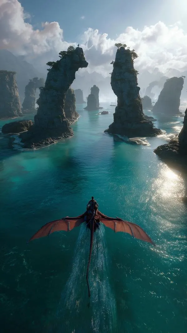 8 Cảnh cute người bơi giữa vách đá, hình nền vũ trụ nước, không rối, dễ nhìn lâu.