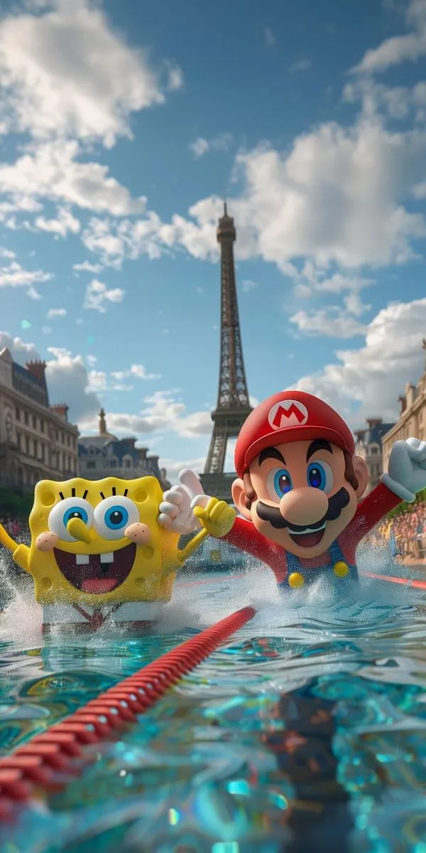 16 Cảnh vui nhộn công viên, nền tối sang vừa đủ, lớp trung cảnh dày, nhìn không chói.