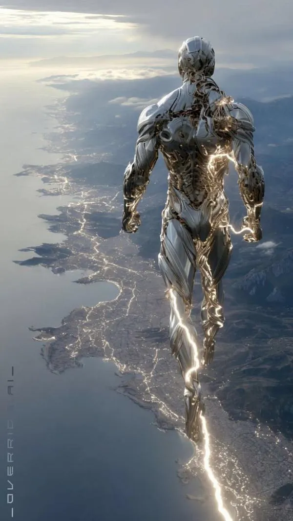 4 Hình nền điện thoại người sét bao quanh, Super Retina XDR lên nét, ánh sáng viền mạnh.