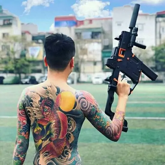 99 Hình Ảnh Giang Hồ Ngầu lạnh lùng nổi loạn cá tính xăm kín người đậm chất gangster