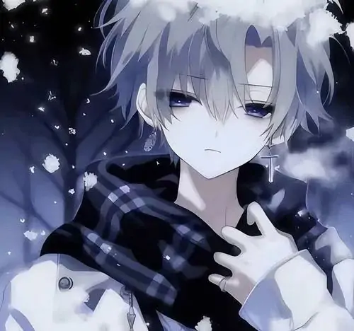 39 Hình đại diện nhân vật nam quay lưng trên cầu bộ hành, đầu hơi nghiêng sang trái, áo khoác tối và bầu trời chì làm anime nam buồn có vẻ ngầu rất vừa