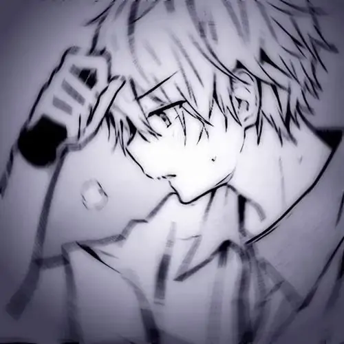 56 Nhân vật nam trong tranh ngồi trên sàn gần ban công mở, chân co sát người, áo len mỏng và bầu trời mưa làm ảnh đại diện nhân vật nam trầm tư trông rất dịu