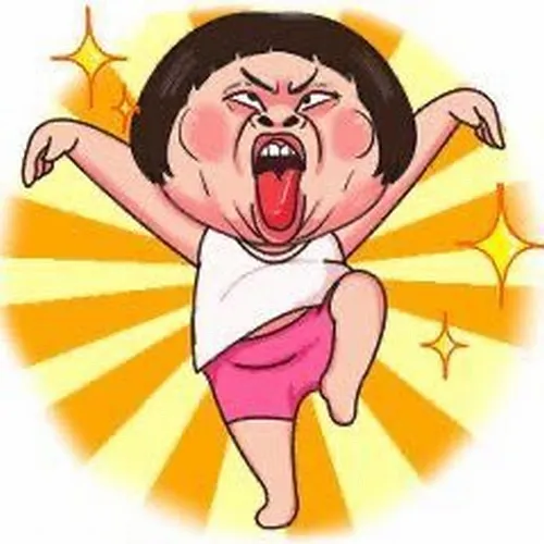 39 Ảnh meme cô gái bé nhỏ đang nhảy cẫng lên giận dữ với khuôn mặt đỏ bừng tạo nên một sắc thái hài hước mang tính đanh đá.