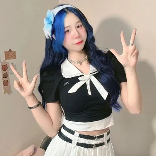 60 Hình Ảnh Avatar Mèo Simmy cute tông màu xanh dịu nhẹ và gương mặt dễ thương