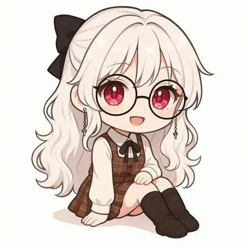 41 Avatar nữ xinh bé tóc tím cắt ngắn chỉ lộ nửa gương mặt đang cúi xuống, nét vẽ tối giản và đôi mắt lờ đờ khiến khung ảnh mang vẻ lơ đãng rất hợp làm ảnh đại diện