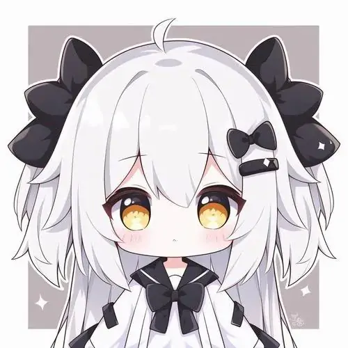 50 Cô gái tóc nâu ngắn với tai thú nhỏ, mặc váy xám và cười he hé trên nền sáng, dáng đứng thẳng làm ảnh đại diện nhỏ xinh trông lanh lợi mà gần gũi