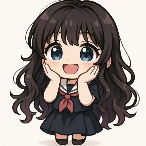 53 Hình avatar cho nữ nhân vật tóc đen đeo kính tròn, hai tay kéo cao cổ áo xám và nhìn nghiêng nhẹ, nền trắng khiến ảnh profile nữ thêm gọn gàng và dễ đặt làm avatar