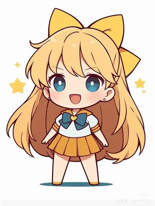 46 Cô bé tóc bạc búi cao nhỏ, mắt xanh mở to và miệng hé như vừa giật mình, nền trắng cùng nét vẽ mảnh giúp ảnh đại diện chibi giữ vẻ trong trẻo dễ nhìn