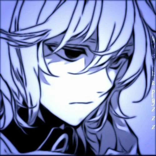 35 Ảnh đại diện xinh chàng trai tóc bạc rủ xuống, mắt nửa lim dim và cổ áo cao tối màu làm ảnh nam trông lạnh, hợp người thích vẻ ngầu kiểu manga