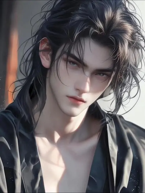 49 Ảnh đại diện chàng trai bí ẩn nhân vật mặc áo khoác dài màu đen đứng bên cột đèn phố, cổ áo kéo cao chạm cằm và mắt nhìn thấp, bố cục chân dung giữ ảnh mộc mà vẫn hút người xem