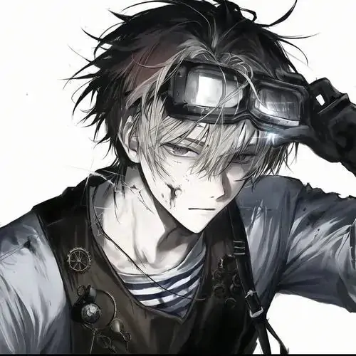 38 Nam sinh trong áo len sẫm ngồi cạnh ly nước trên bàn gỗ, bàn tay khẽ che môi và tóc đen rủ qua trán, gam màu xám tro khiến hình đại diện hoạt hình nam sâu mà vẫn đời thường