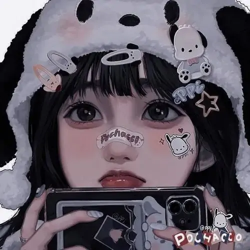 34 Cô gái mặc sơ mi lụa màu khói ngồi bên bàn trà, hai tay giữ ly sứ nhỏ và mắt nhìn xuống, hình đại diện phái đẹp hiện lên dịu như một khoảnh khắc nghỉ giữa ngày dài