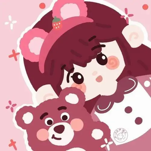 47 Gấu hoạt hình đội mũ bảo hiểm trắng, chạy xe máy đồ chơi qua con dốc màu pastel và ngoái nhìn phía sau, khung hình nhỏ mà khá ngầu theo kiểu vui vui