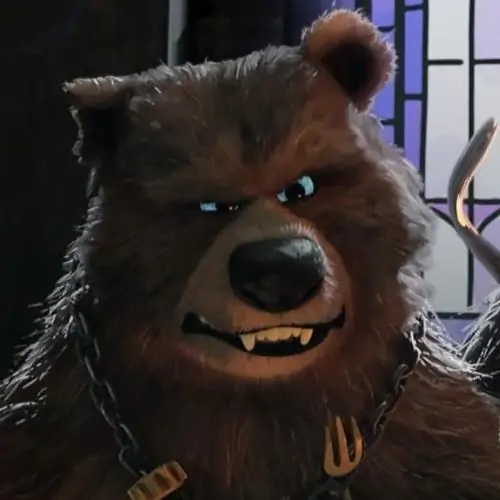 53 Gấu chibi tông xanh bạc hà đang ngồi câu cá ở mép hồ kính, cần câu cong nhẹ và chiếc xô đặt sát chân khiến khung cảnh trông thư thả theo cách riêng