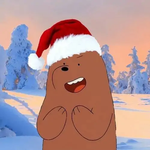 54 Chú gấu mô phỏng bằng gốm nhám ôm bó tulip trắng, đứng trên bậc cửa sơn xanh và nhìn nghiêng dịu dàng, kiểu hình đại diện này đẹp mà không cần nhiều chi tiết