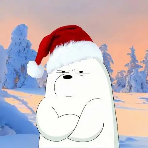 56 Bé gấu vẽ màu nước đeo khăn học sinh, đứng cạnh bảng tin dán đầy giấy màu và mỉm cười nhẹ, hợp làm hình nền gấu làm avatar cho người thích không khí trường lớp