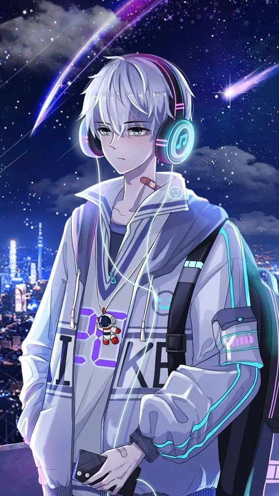 9 Giữa nền khói xám, tranh anime chiến binh mặc giáp tối, tay nắm chặt chuôi kiếm và nhìn về phía ánh lửa xa.