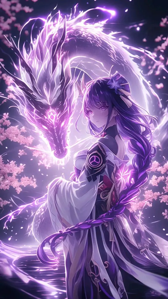 24 Cảnh ảnh anime ngầu lòi nữ trên sân thượng có cô gái kéo mũ hoodie, quần túi hộp rộng và nền trời xám xanh.
