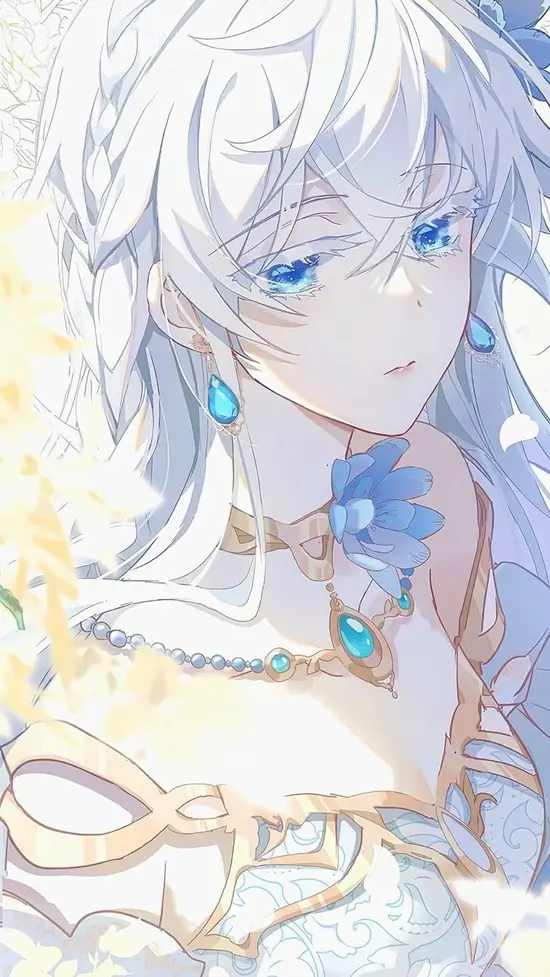 8 Từ mái tóc rối nhẹ, cặp tai mèo nhô lên tinh nghịch trong hình anime nữ tóc bạc, cô nghiêng đầu cười và ôm chiếc gối mềm.