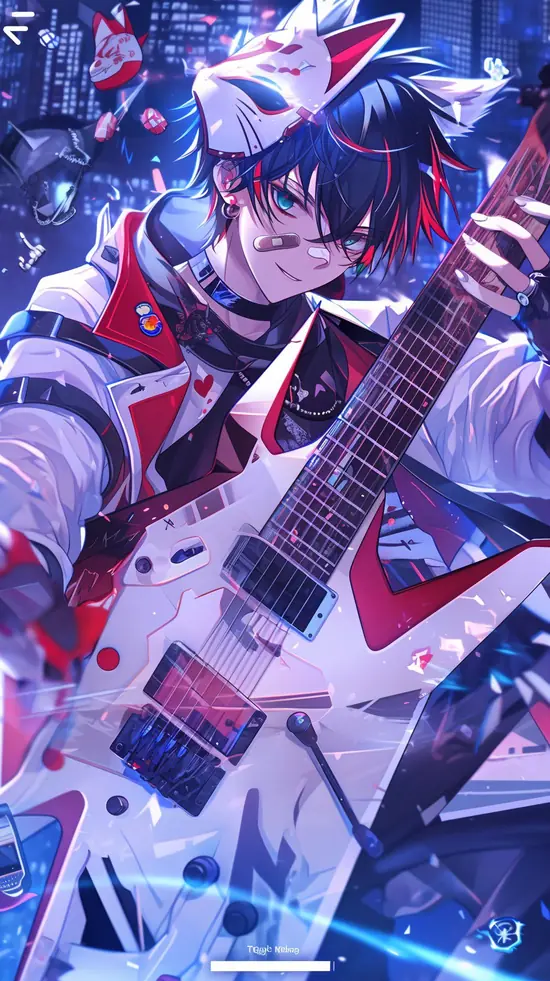 8 Từ góc nhìn thấp, fanart nhân vật nam cầm kiếm đứng giữa gió, áo khoác dài tung nhẹ theo phong cách hình nhân vật nam chất.