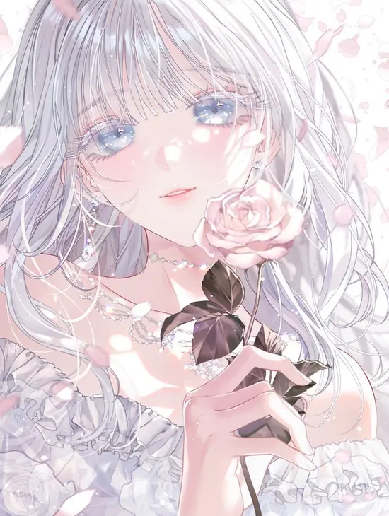 20 Bao quanh bởi gam trắng xanh, avatar anime nữ tóc trắng cho cảm giác trong trẻo, nhất là khi cô ôm thú bông và cười nghiêng dưới cửa sổ.