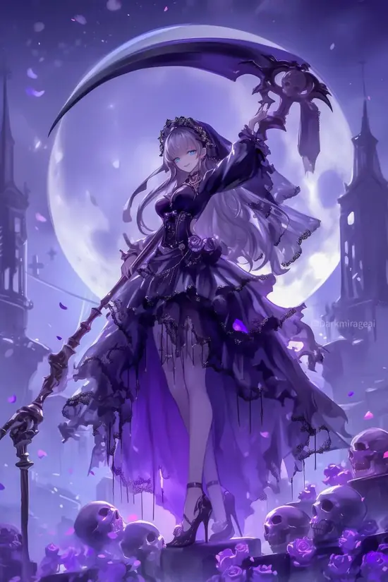 85 Ảnh Anime Nữ Màu Tím dịu trầm với ánh mắt sắc lạnh đầy cuốn hút