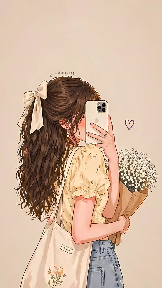 Chi tiết bàn tay che nửa mặt khiến ánh nhìn sâu hơn, cô gái mặc đồng phục xanh đứng lặng trong khung ảnh anime nữ che mặt.