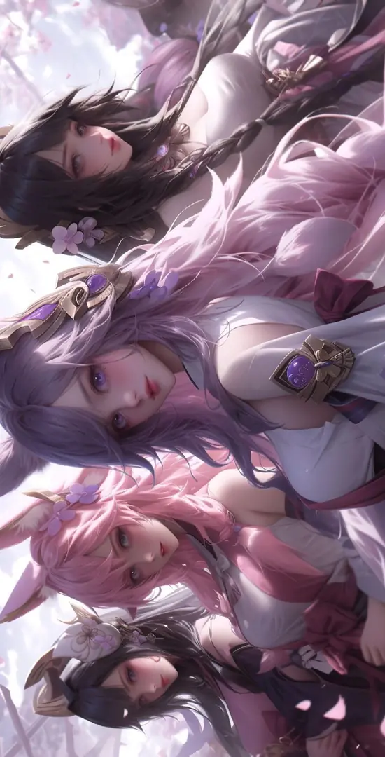 65 Hình Nền Máy Tính Anime Nữ kiếm sĩ thanh lịch giữa khung cảnh hoàng hôn