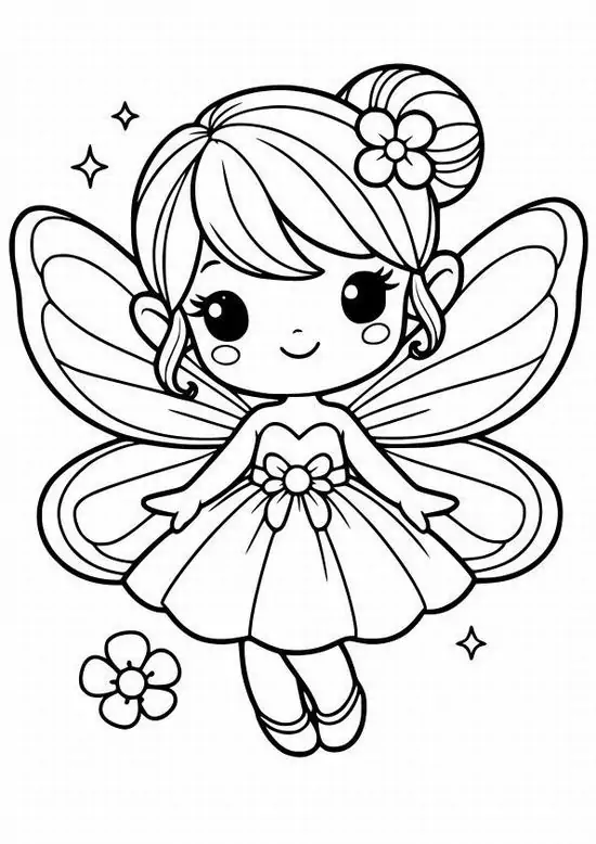 11 Nàng tiên bướm nhỏ nhắn diện chiếc váy xòe bồng bềnh dang rộng đôi cánh thần tiên đính hoa rực rỡ khiến các bé gái say mê.