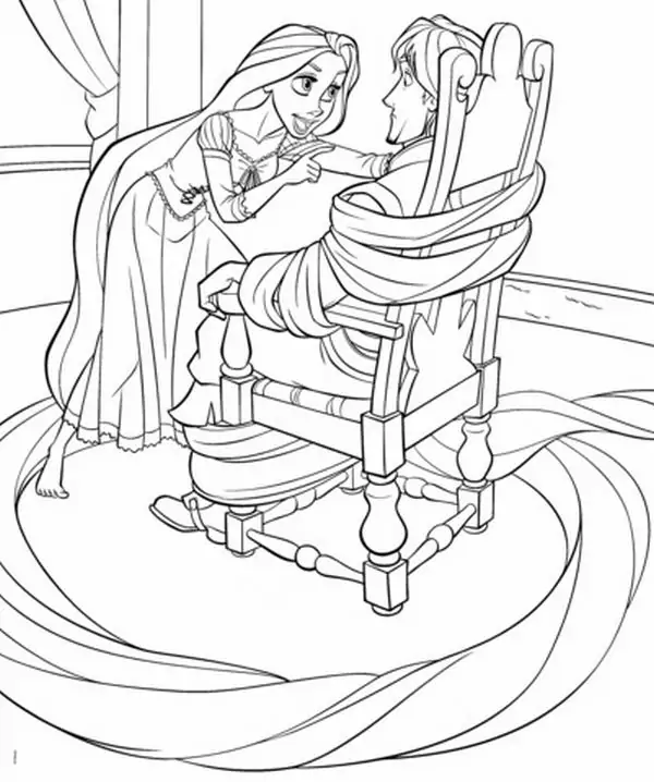 25 File in rõ nét Rapunzel nhìn qua cửa sổ tháp cao, tóc buông dài bên dây leo và chim nhỏ bay gần