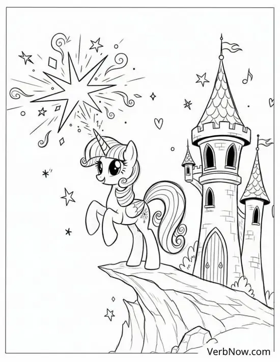 29 Pony đầu đội vương miện đứng cạnh xe bí ngô, bờm xoăn duyên dáng và vẻ mặt vui như dự hội