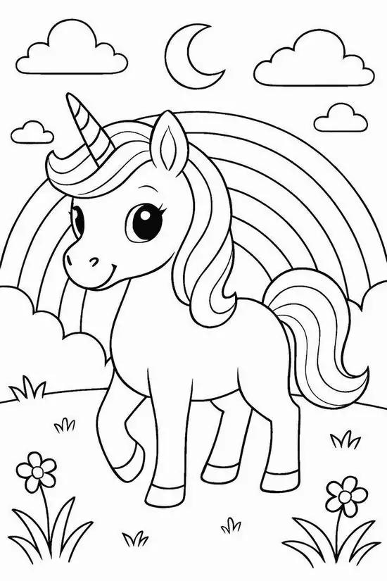 34 Ngựa Pony mặc áo choàng công chúa, vương miện nhỏ nghiêng trên đầu, mắt cười rạng rỡ giữa lâu đài xa