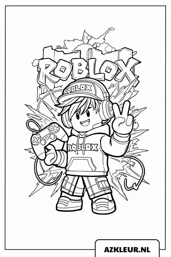 21 Nhân vật trong thế giới game Roblox mặc trang phục hiphop cá tính đang tươi cười vẫy tay chào mọi người giữa những nét vẽ graffiti.